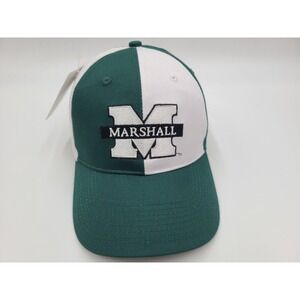 University of Marshall Thundering Herd Pinwheel Adjustable Hat Cap Green White